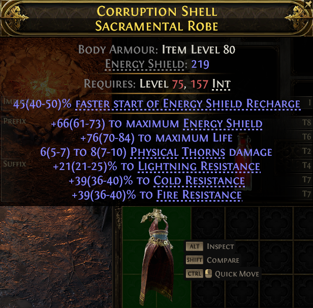 Corruption Shell Sacramental Robe
