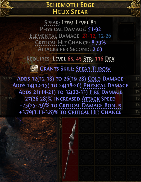 Behemoth Edge Helix Spear