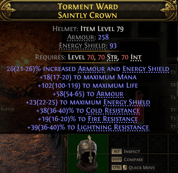 Torment Ward Saintly Crown