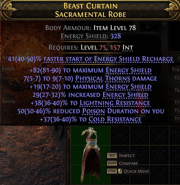 Beast Curtain Sacramental Robe