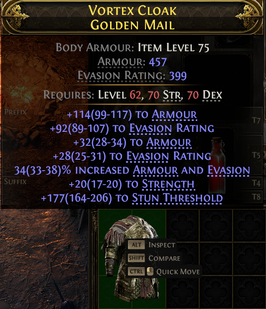 Vortex Cloak Golden Mail