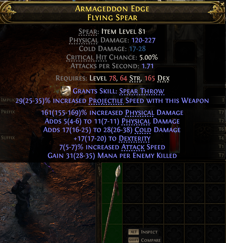 Armageddon Edge Flying Spear