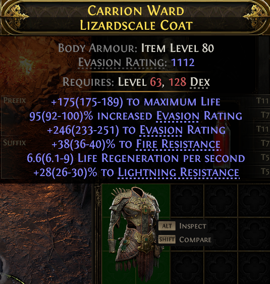 Carrion Ward Lizardscale Coat