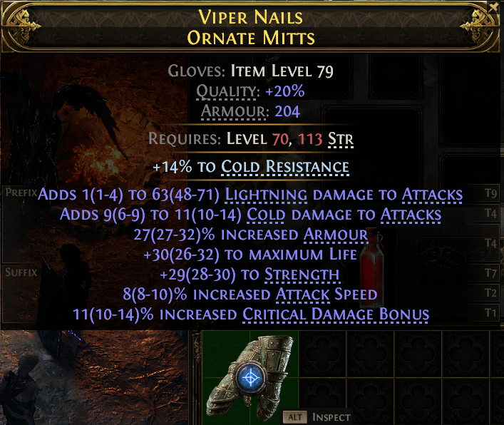 Viper Nails Ornate Mitts
