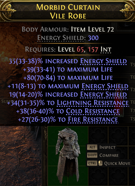 Morbid Curtain Vile Robe