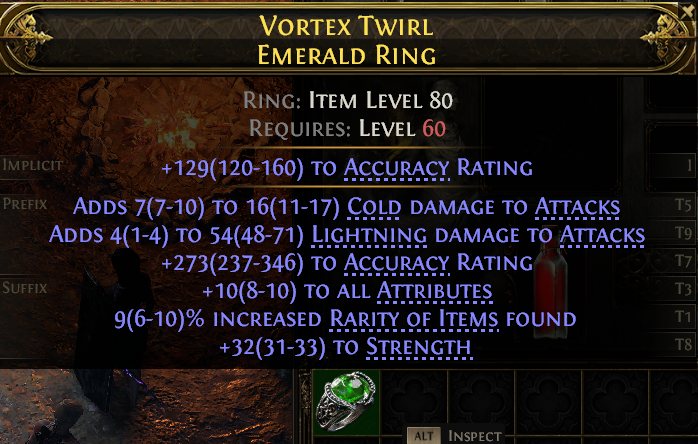 Vortex Twirl Emerald Ring