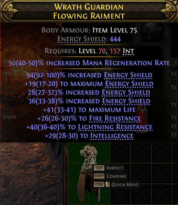 Wrath Guardian Flowing Raiment