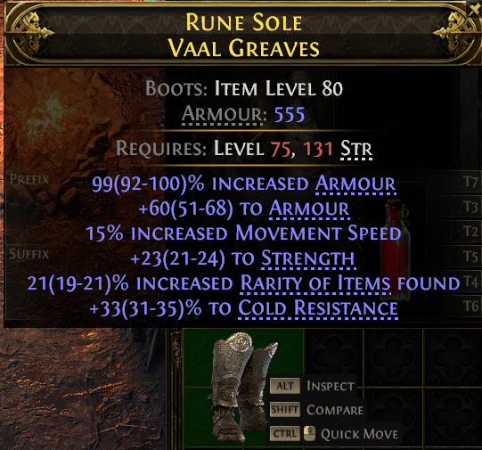Rune Sole Vaal Greaves