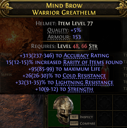 Mind Brow Warrior Greathelm