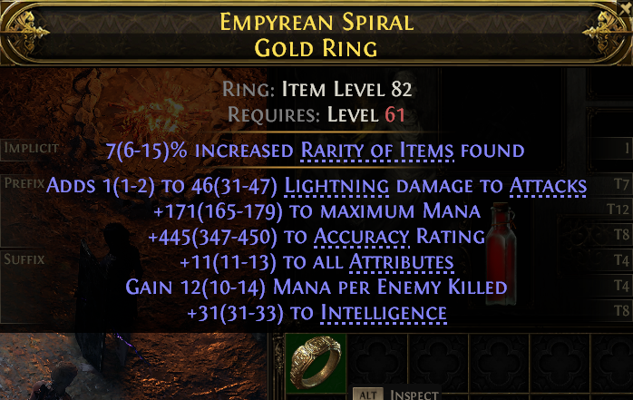 Empyrean Spiral Gold Ring