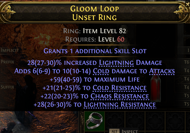 Gloom Loop Unset Ring