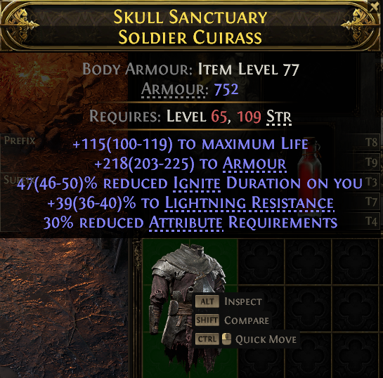 Skull Sanctuary Soldier Cuirass