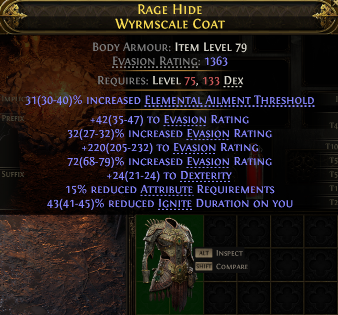 Rage Hide Wyrmscale Coat