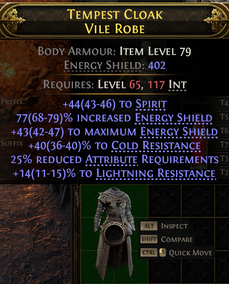 Tempest Cloak Vile Robe