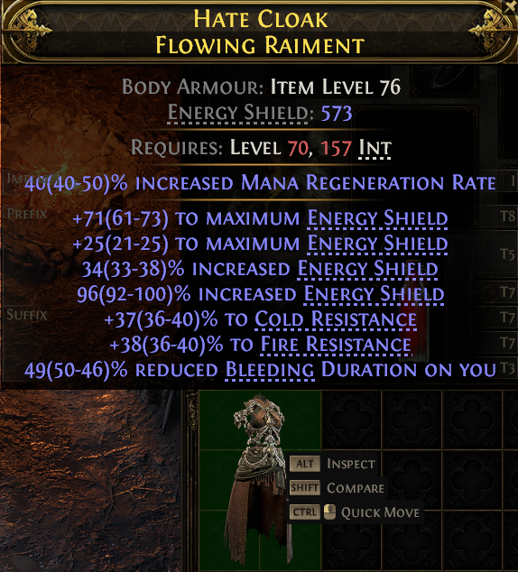 Hate Cloak Flowing Raiment