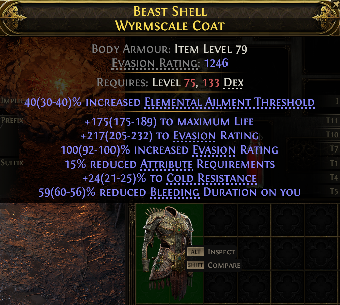 Beast Shell Wyrmscale Coat