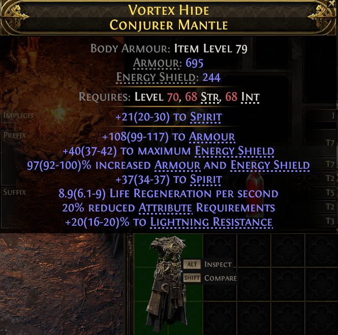 Vortex Hide Conjurer Mantle